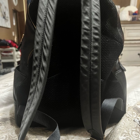 Large Coach Black Pebbled Leather Women’s Backpack - Picture 2 of 2